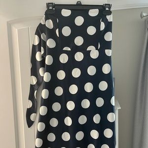 Strapless polka dot dress - never worn